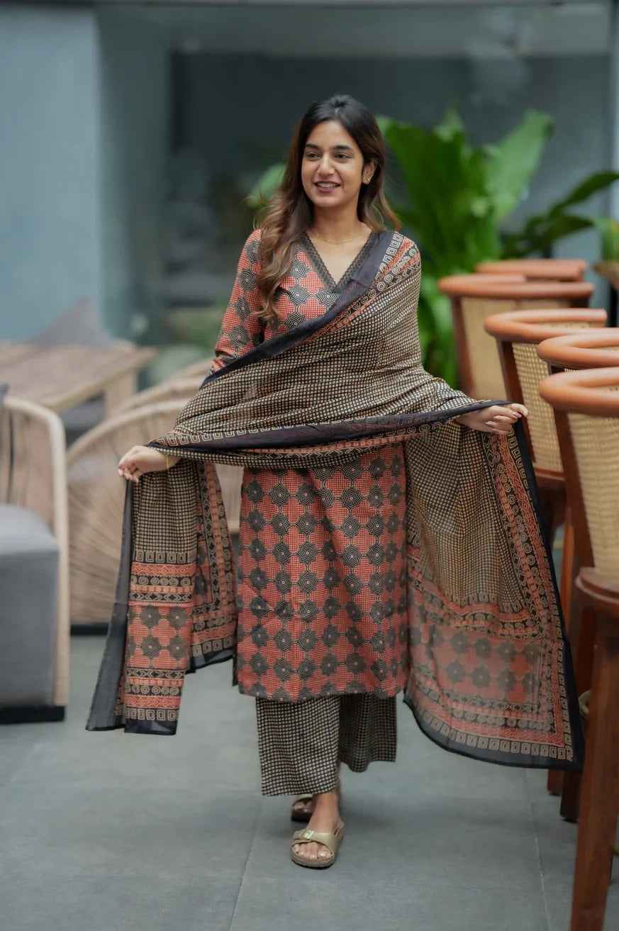 Krithi Pure Cotton Suit